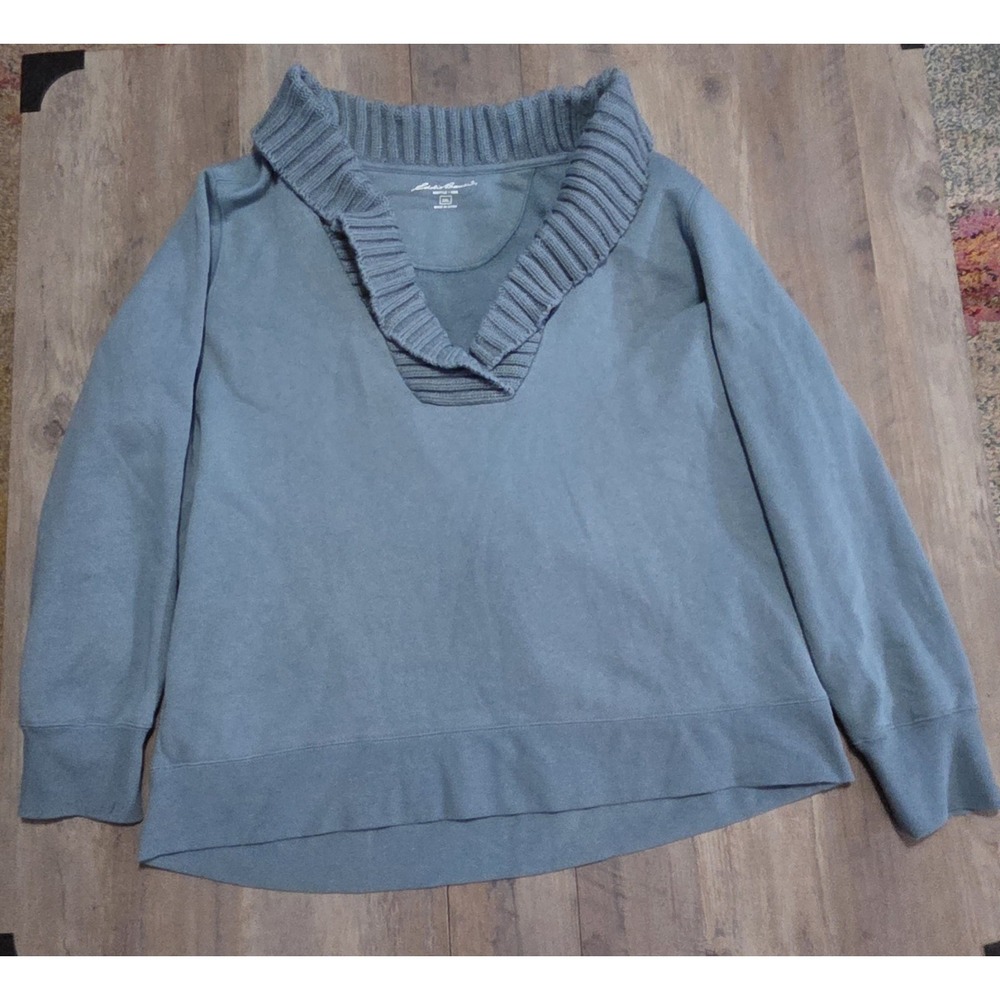 Eddie Bauer Pullover Shawl Collar Fleece Sweater Women Plus 2XL
